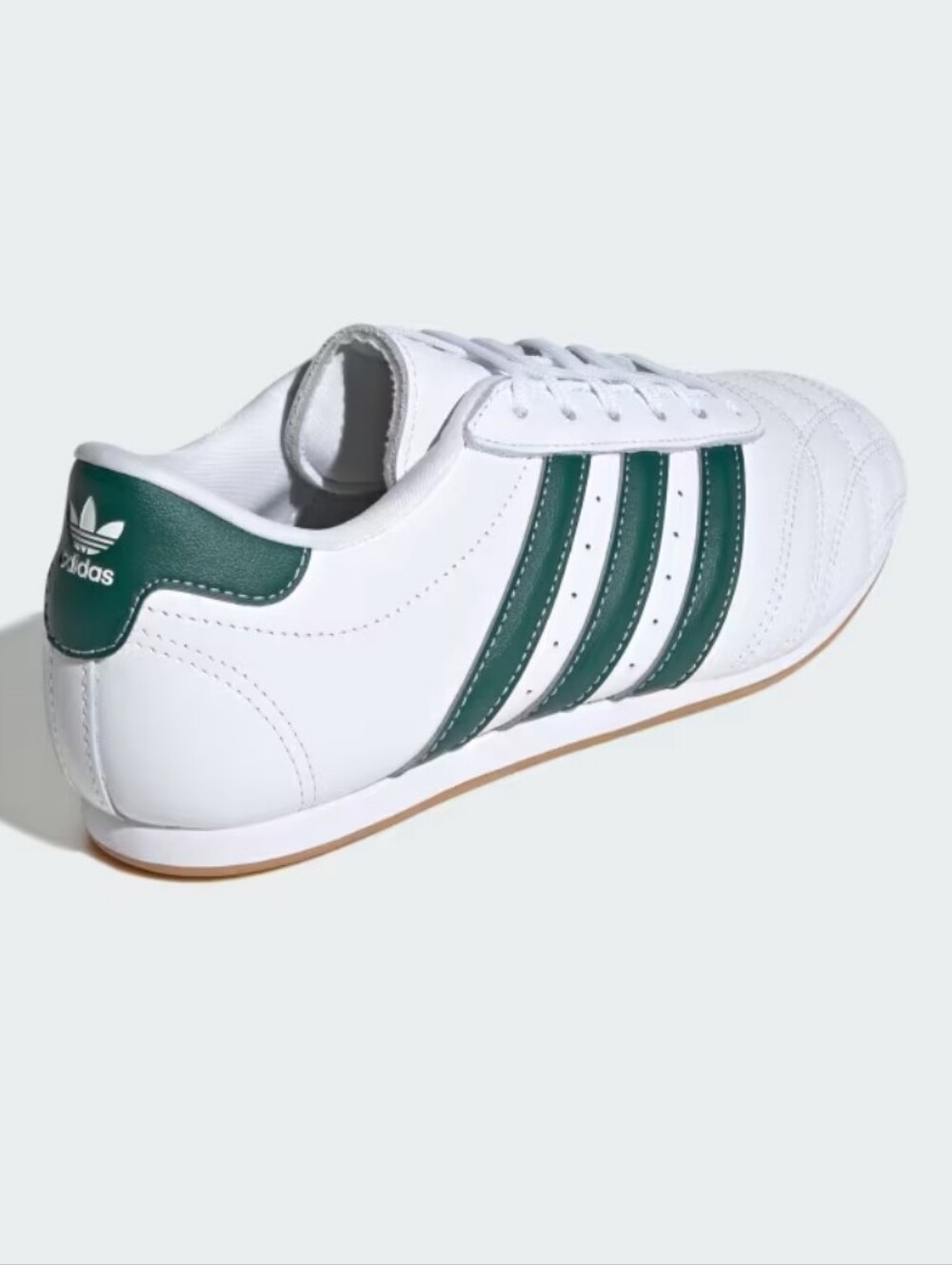NWT Unisex adidas Taekwondo Lace Shoes — White with Green Stripes - Picture 7 of 11